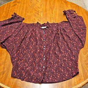 DÔEN Garden Blouse Women size small